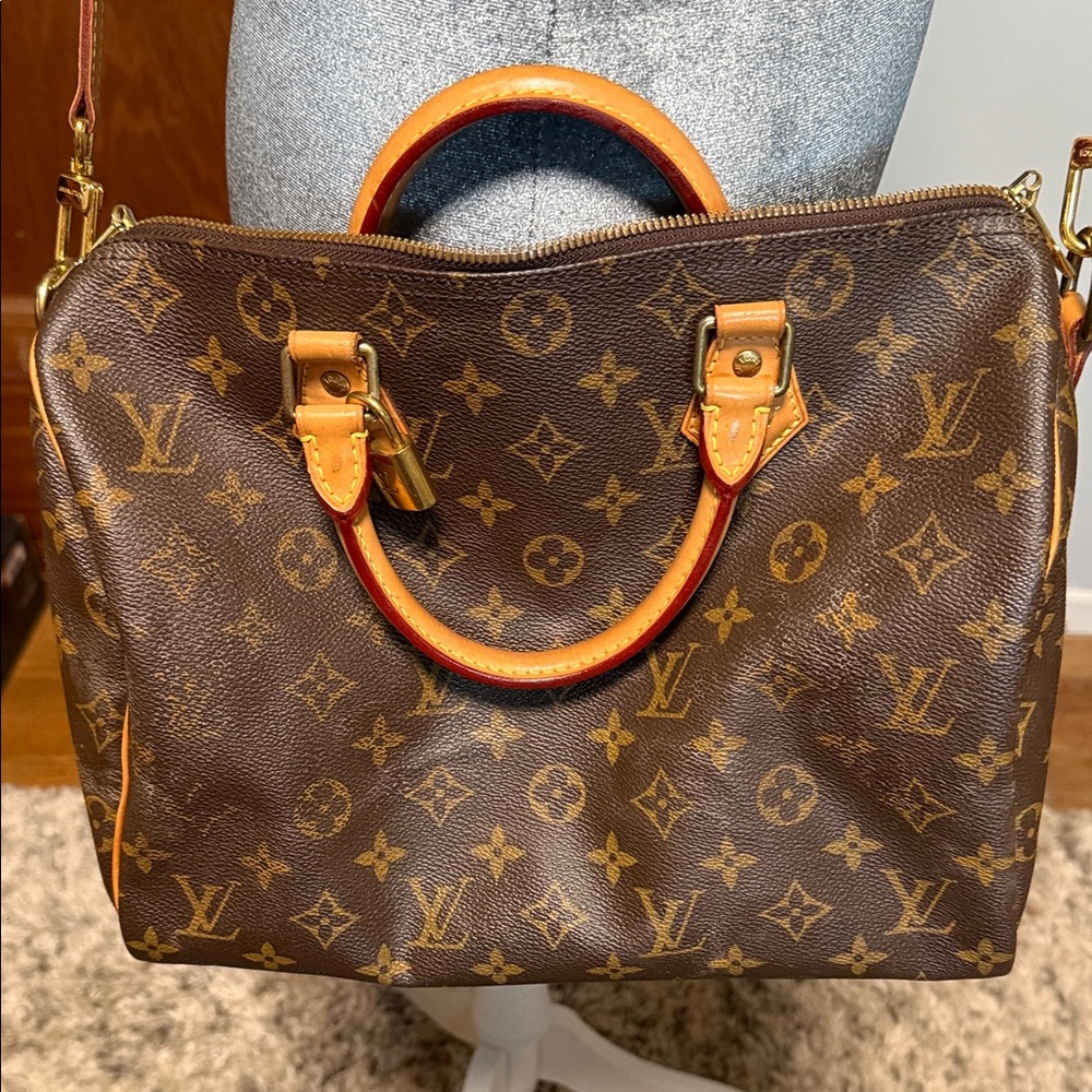 Louis Vuitton Brown Monogram Speedy 30 Bandolier - Picture 7 of 15